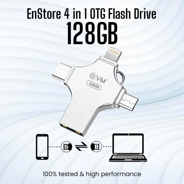 EnStore 4 In 1 OTG FlashDrive 128GB